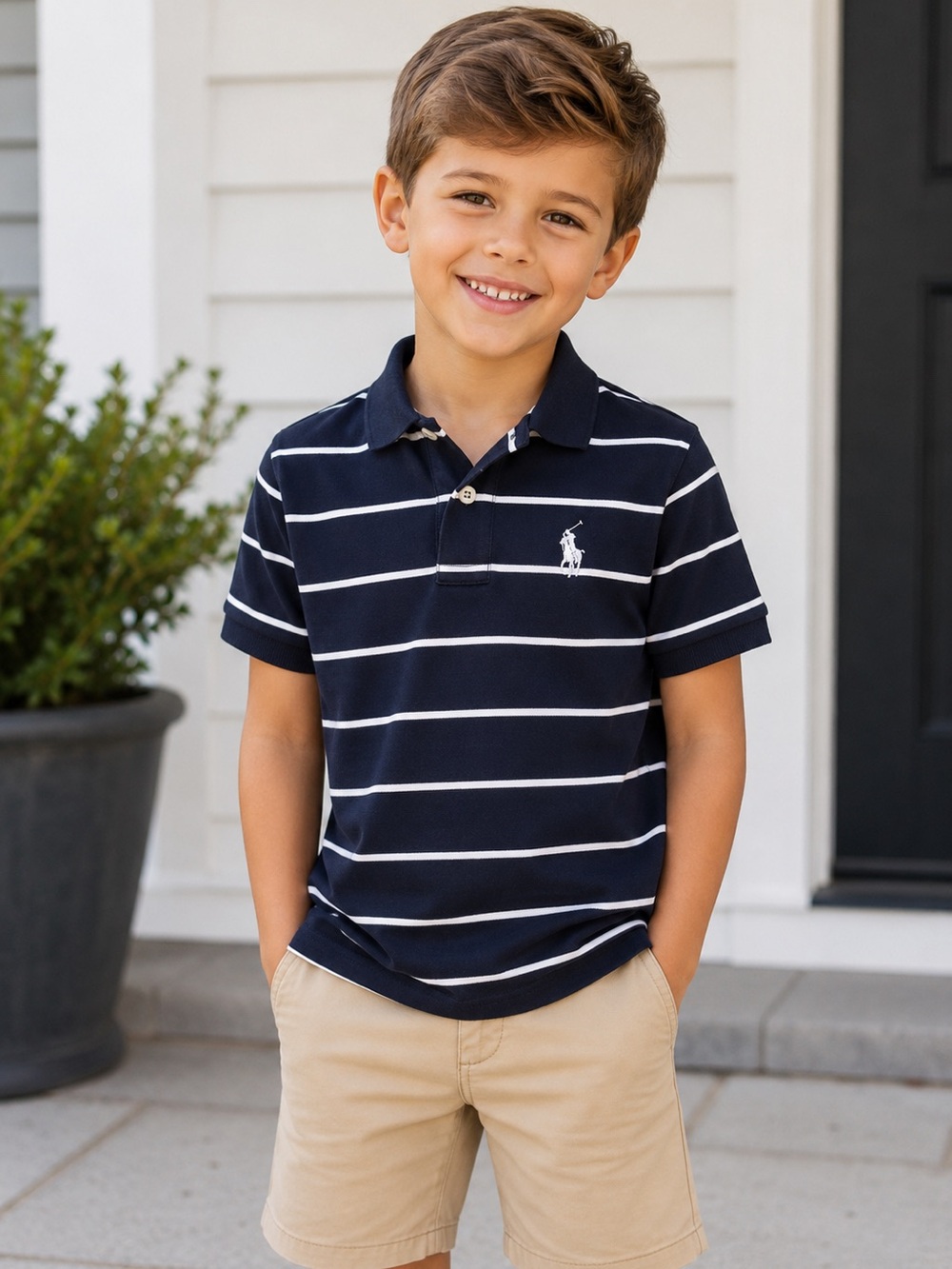 Polo Ralph Lauren Boys Classic Short Sleeve Polo Shirt Sz 7